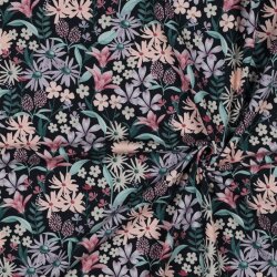 Baumwolljersey Digital Blumen