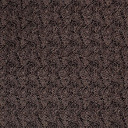 1 Meter - Viskose Paisley braun