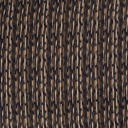 1 Meter - Chiffon Streifen marine