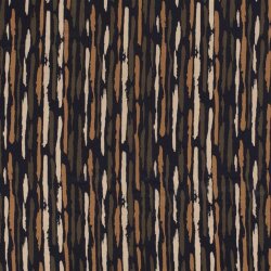 1 Meter - Chiffon Streifen marine