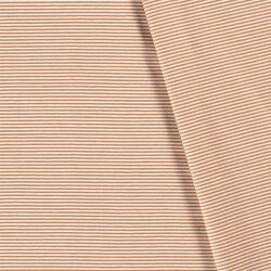 Baumwolljersey Mini Streifen 3mm *Bibi* - soft koralle