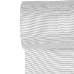 Strickbündchen Streifen *Bibi* - hellgrau