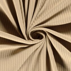 Rippenjersey *Bibi* Uni - hellbeige