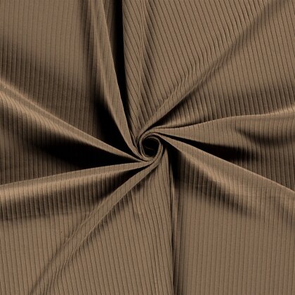Rippenjersey *Bibi* Uni - taupe