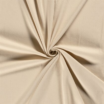 Waffeljersey *Marie* - hell beige