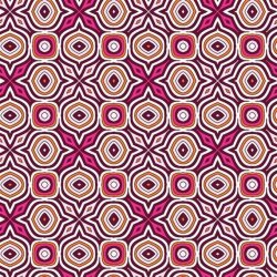 Baumwollpopeline Kachelkunst - pink