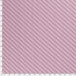 Baumwollpopeline Streifenkreise - rosa