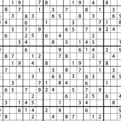 Baumwollpopeline Sudoku - weiss