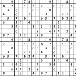 Baumwollpopeline Sudoku - weiss