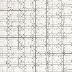 Baumwollpopeline Sudoku - weiss