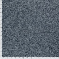 Strickfleece *Marie* Uni - meliert hell graublau