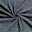Strickfleece *Marie* Uni - meliert hell graublau