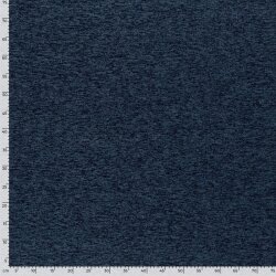Strickfleece *Marie* Uni - meliert deep ocean