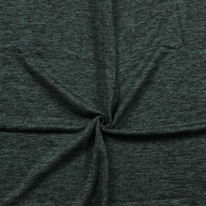 Strickfleece meliert mystic green