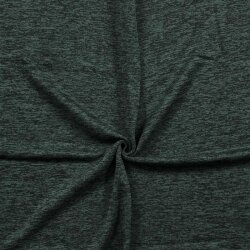 Strickfleece *Marie* Uni - meliert mystic green