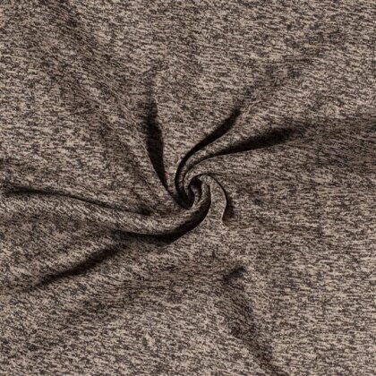 Strickfleece *Marie* Uni - meliert natur