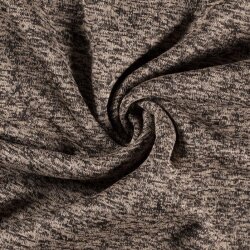Strickfleece *Marie* Uni - meliert natur