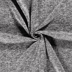 Strickfleece *Marie* Uni - meliert silber