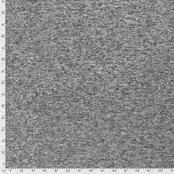 Strickfleece *Marie* Uni - meliert silber