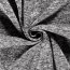 Strickfleece *Marie* Uni - meliert silber