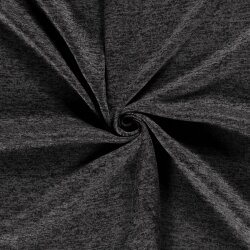 Strickfleece *Marie* Uni - meliert anthrazit