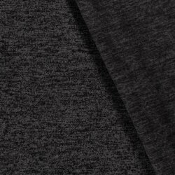 Strickfleece *Marie* Uni - meliert anthrazit