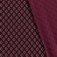 Jacquard Gestrickt Rauten - dunkelrot
