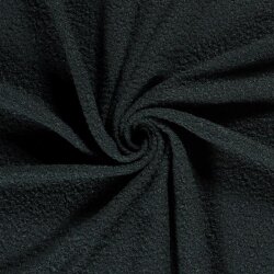 Bouclé Mantelstoff Uni *Marie* - dunkelgrün