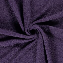 Bouclé Mantelstoff Uni *Marie* - blaubeere