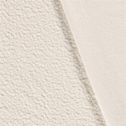 Bouclé Mantelstoff Uni *Marie* - creme