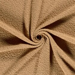 Bouclé Mantelstoff Uni *Marie* - eiche