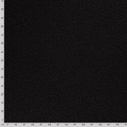 Bouclé Mantelstoff Uni *Marie* - schwarz
