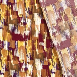 Viskose Quattro Stretch Farbstriche - weinrot
