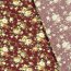 Viskose Quattro Stretch Blumenbouquet - weinrot