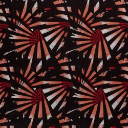 Polyester Viskose Discharge-Druck Fächer - koralle