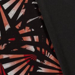 Polyester Viskose Discharge-Druck Fächer - koralle