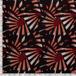 Polyester Viskose Discharge-Druck Fächer - koralle