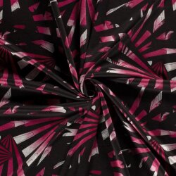 Polyester Viskose Discharge-Druck Fächer - pink