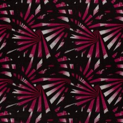 Polyester Viskose Discharge-Druck Fächer - pink