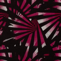 Polyester Viskose Discharge-Druck Fächer - pink