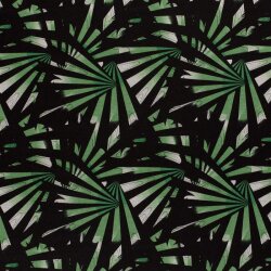 Polyester Viskose Discharge-Druck Fächer - grün
