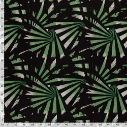 Polyester Viskose Discharge-Druck Fächer - grün