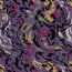 Polyester Viskose Discharge-Druck Farbkleckse - dunkellila