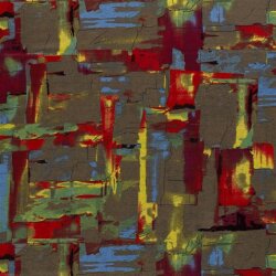 Polyester Viskose Discharge-Druck Kunst - taupe