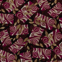 Polyester Viskose Mix Discharge-Druck Abstract - FARBE