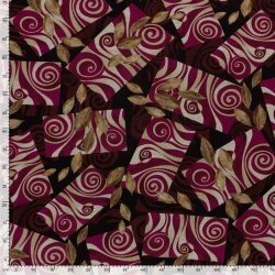 Polyester Viskose Mix Discharge-Druck Abstract - FARBE