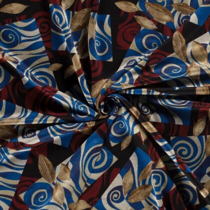 Polyester Viskose Mix Discharge-Druck Abstract - FARBE