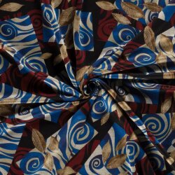 Polyester Viskose Mix Discharge-Druck Abstract - FARBE