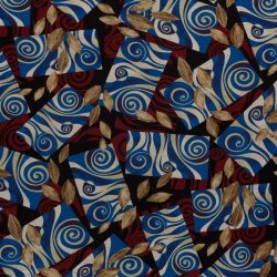Polyester Viskose Mix Discharge-Druck Abstract - FARBE