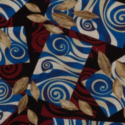 Polyester Viskose Mix Discharge-Druck Abstract - FARBE